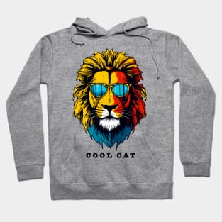Cool Lion's Head | Unisex Fun Shirt In Retro Design Hoodie